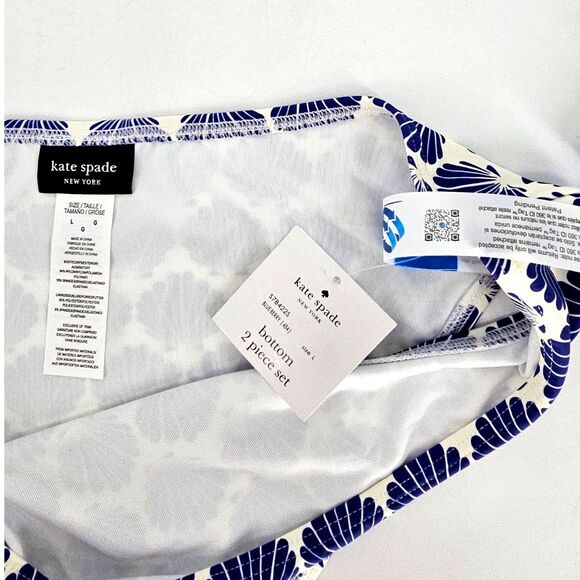 Kate Spade NY Shells Two Piece Bandeau and Bikini Set XL/L - Picture 14 of 16